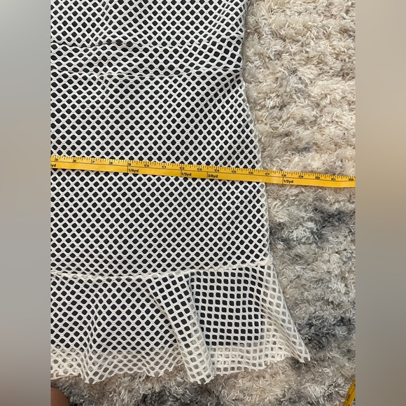 ASOS | White Mesh Net Overlay Dress - Picture 10 of 13